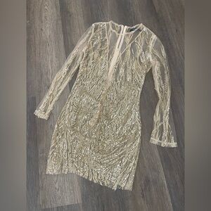 CBR Gold Sequin Mini Dress